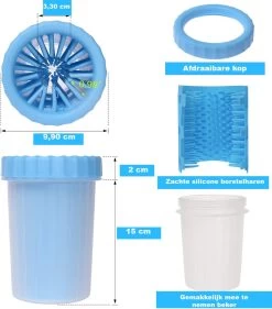 Merkloos Hondenpoot Reiniger - Hondenborstel - Borstel Hond / Kat - Hondenpoten Reiniger - Huisdier Poot Wassen - Borstel - Hondenverzorging - Verzorging Hond - Honden Wassen - Schoonmaak Borstel - Kattenborstel -Hondenbenodigdheden 1054x1200