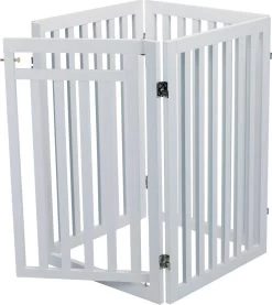 Trixie Hondenhek Met Deur Wit - 60-160 X 81 CM