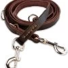 Multifunctionele Hondenriem - 220cm - Bruin - Leren Hondenriem - 100% Volnerfleer - Hondenriem Leer - Leiband Hond -Hondenbenodigdheden 1072x1200