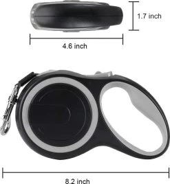 IGOODS - Uitlaatriem - Honden Riem - Katten Riem - Uitlaatriem Voor Dieren Rollijn - Hondenriem - 5 Meter Lang - Grijs -Hondenbenodigdheden 1105x1200 1