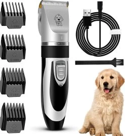 Merkloos Hondentondeuse, Hundeschermaschine / Dog Clippers - Dierenhaartrimmer, Hondentondeuse Kit Hond Verzorging