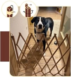 Merkloos Traphekje Voor Honden (vouwhekje / Schaarhekje / Harmonica Hekje) -Hondenbenodigdheden 1113x1200