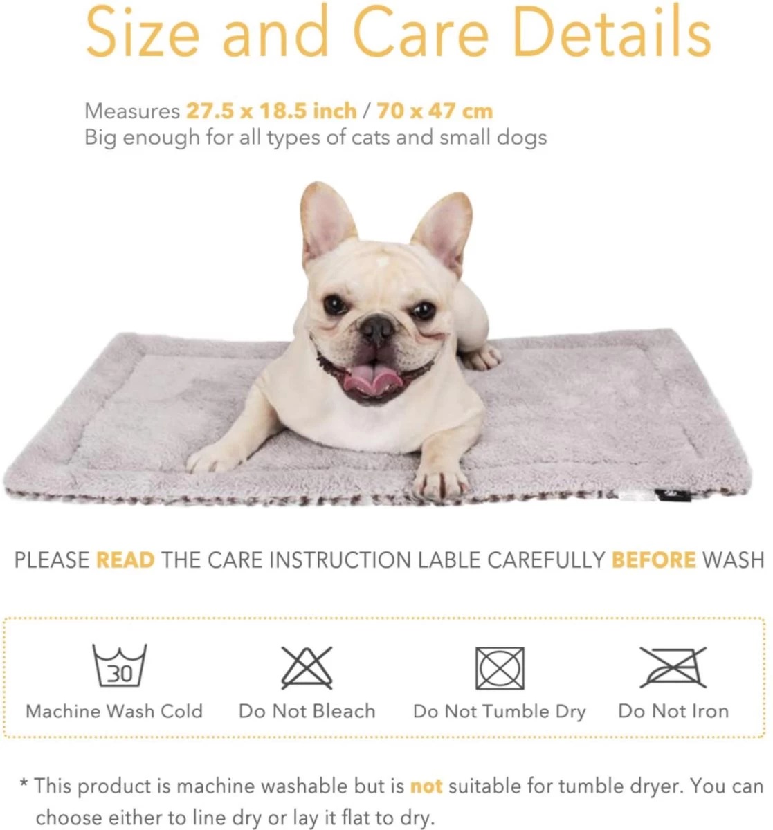 Merkloos Zelfverwarmende Dierendeken Zonder Stroom Thermo Deken Hond Kat Inclusief Adreslabel 70 X 47 Cm 9 Merkloos Zelfverwarmende Dierendeken Zonder Stroom Thermo Deken Hond Kat Inclusief Adreslabel 70 X 47 Cm - Afbeelding 7