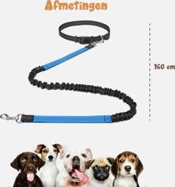 Hardloopriem Hond – Honden Riem Handsfree – Hardlopen Met Hond – 160-260 Cm Blauw - Hardloopband Hond – Halsband Hond – Hondenlijn – Leiband Hond -Hondenbenodigdheden 1124x1200 1