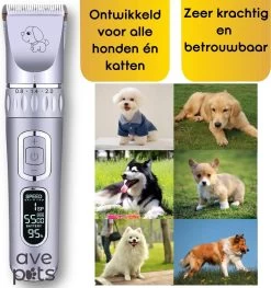 AVE Pets® Volledige Hondentondeuse Set Met Display - Draadloos Tondeuse - Scheerapparaat Voor Je Hond Of Kat - Huisdier Trimmer - Dierentondeuse - Dieren Verzorging -Hondenbenodigdheden 1127x1200 2