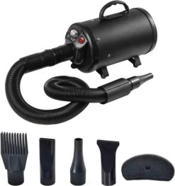 Merkloos Edward&DeVries Professionele Hondenföhn Met 4 Opzetstukken – Waterblazer Voor Honden – Stil Design – Krachtig + Extra Filter - Zwart -Hondenbenodigdheden 1128x1200 3
