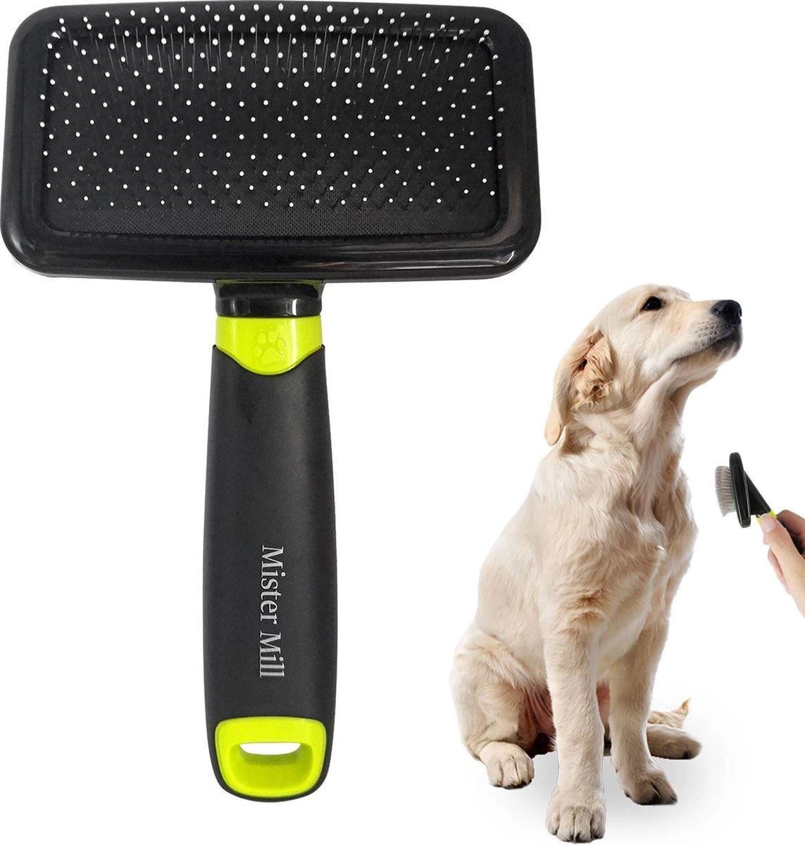 Mister Mill Slickerborstel Kat Hond - Hondenborstel Langharig Kortharig - Haarverwijderaar Voor Huisdieren - Kattenhaar Verwijderaar 10 Mister Mill Slickerborstel Kat Hond - Hondenborstel Langharig Kortharig - Haarverwijderaar Voor Huisdieren - Kattenhaar Verwijderaar - Afbeelding 8