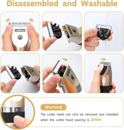 Nobleza Dieren Tondeuse Set - 4 Opzetkammen - Draadloos - Voor Huisdieren Katten & Honden 13 Nobleza Dieren Tondeuse Set - 4 Opzetkammen - Draadloos - Voor Huisdieren Katten & Honden -Hondenbenodigdheden 1147x1200 4