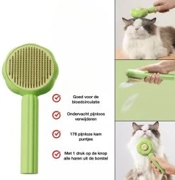 QT Petshop - Haarverwijderaar Voor Huisdieren - Groene Kattenborstel - Furminator Hondenborstel - Anti-Klit - Diervriendelijk - Dierenverzorging -Hondenbenodigdheden 1161x1200 1