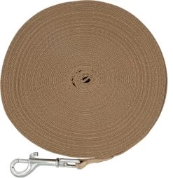 Hondenriem 20 Meter | Lange Lijn | Gerecycled Nylon | Trainingslijn | 2cm | Bruin -Hondenbenodigdheden 1168x1200 7
