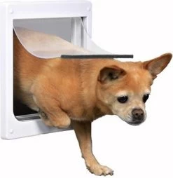 Trixie 2-Weg Hondenluik Wit - S-M 30 X 36 CM -Hondenbenodigdheden 1169x1200 3