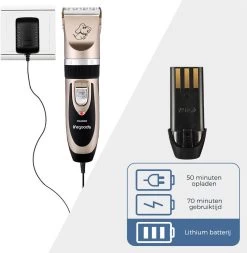 LifeGoods Hondentondeuse - Voor Katten En Honden - Complete Set - 5 Standen - Draadloos - Oplaadbaar - Goud/Zwart -Hondenbenodigdheden 1170x1200 1