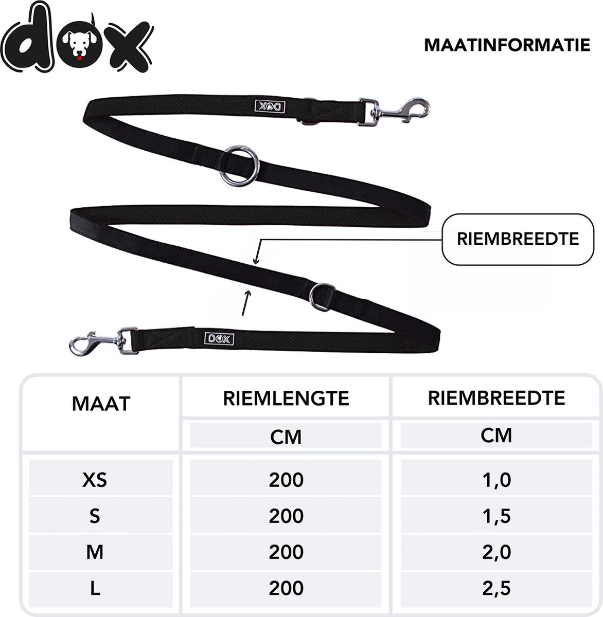DDOXX Hondenriem Air Mesh, 3-voudig Verstelbaar, 2m | Voor Kleine & Grote Honden | Dubbele Riem Twee Honden Kat Puppy | Tug Leash Large | Lead Leash Small | Walking Leash Puppy Leash | Zwart, XS 6 DDOXX Hondenriem Air Mesh, 3-voudig Verstelbaar, 2m | Voor Kleine & Grote Honden | Dubbele Riem Twee Honden Kat Puppy | Tug Leash Large | Lead Leash Small | Walking Leash Puppy Leash | Zwart, XS - Afbeelding 4