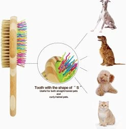 Betty's Dog Brush - Hondenborstel - Voor Elke Vacht Geschikt - Voor Glanzende Vacht - Ontklit En Verzorgt De Vacht