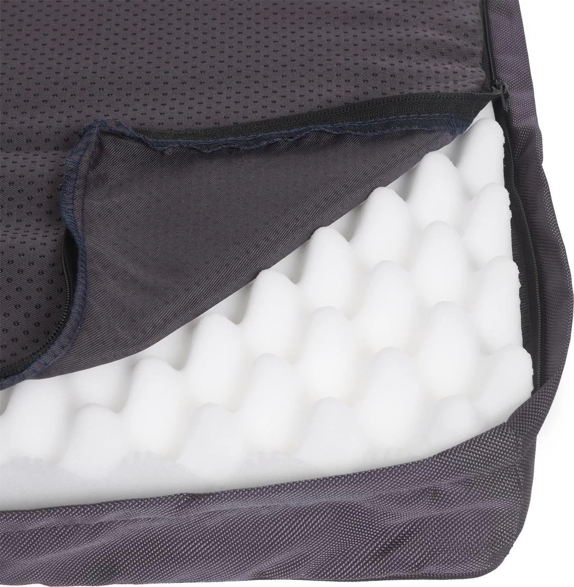 Snoozle Orthopedische Hondenmand - Zacht En Luxe Hondenkussen - Hondenbed - Wasbaar - Hondenmanden - M - 76cm - Grijs 7 Snoozle Orthopedische Hondenmand - Zacht En Luxe Hondenkussen - Hondenbed - Wasbaar - Hondenmanden - M - 76cm - Grijs - Afbeelding 5