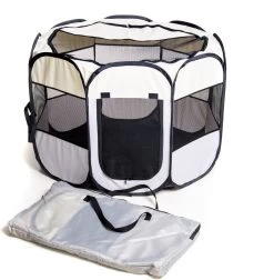 Dogs&Co Puppyren Opvouwbaar Grijs 90x90x60cm In Handige Draagtas