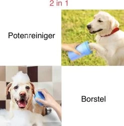 Fuzly - Hondenpoot Reiniger - + Handdoek - Hondenborstel - Hondenverzorging - Verzorging Hond - Hond Wassen - Blauw -Hondenbenodigdheden 1181x1200 1