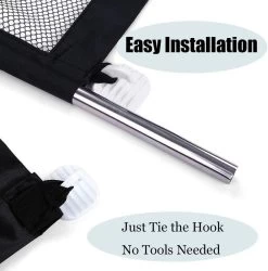 Merkloos ACE Pets – Oprolbaar Hondenrek Voor Binnen - Traphekje Hond Zonder Boren - Veiligheidshek Deurhekje - 180 X 72 Cm - Zwart -Hondenbenodigdheden 1185x1200 5