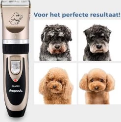 LifeGoods Hondentondeuse - Voor Katten En Honden - Complete Set - 5 Standen - Draadloos - Oplaadbaar - Goud/Zwart -Hondenbenodigdheden 1187x1200 4