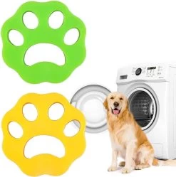 Merkloos Haarverwijderaar Wasmachine - 4 STUKS!! - Herbruikbare Honden- En Kattenhaarvanger - Sticky Pet Hair Remover - Pluispootjes - Huisdierhaar Verwijderaar - Groen Of Oranje -Hondenbenodigdheden 1191x1200 1