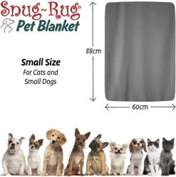 Snug-Rug Huisdier Deken Voor Honden En Katten – Small Slate Grey Kattendeken Hondendeken – Vetbed Hond Bench Bank Fleece Kat Dierendeken Kattendekentjes Kattendekentje Dierenmat Hondenmat Plaid Kattendekens Kattenplaid