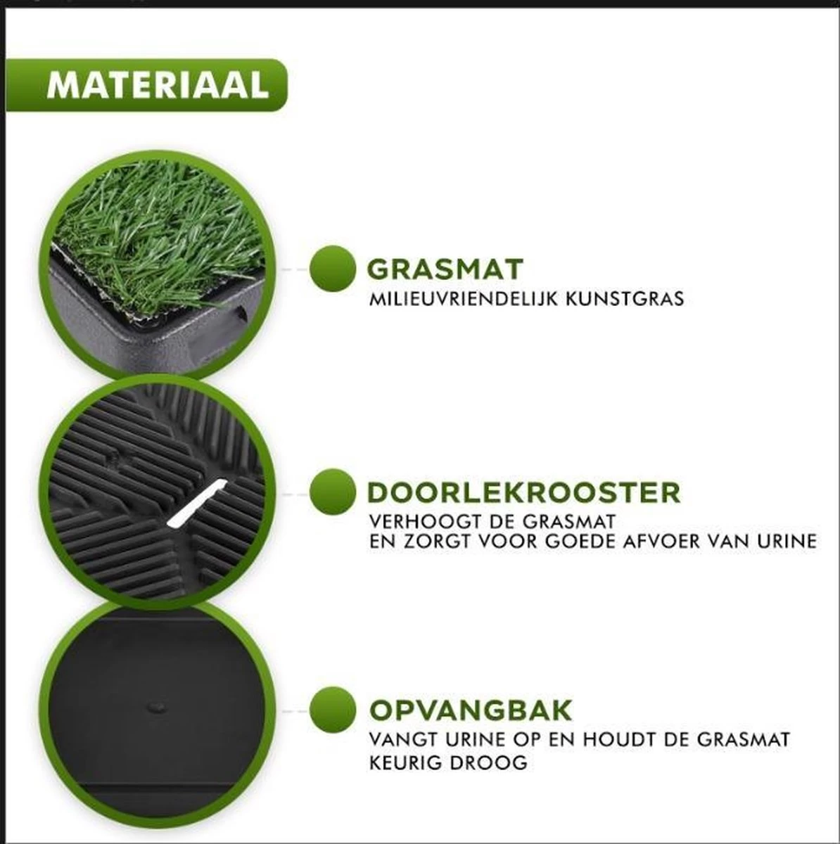 Toivo HondenToilet Kunstgras - Zwart - Geurafstotend - 62 X 49 X 6.6 CM - Honden Wc Outdoor - Zindelijkheidstraining Hond - Puppy Pads - Dierentoilet 6 Toivo HondenToilet Kunstgras - Zwart - Geurafstotend - 62 X 49 X 6.6 CM - Honden Wc Outdoor - Zindelijkheidstraining Hond - Puppy Pads - Dierentoilet - Afbeelding 4