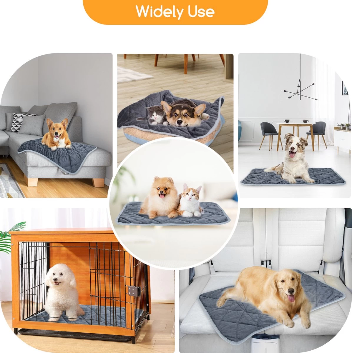 Nobleza Vetbed - Warmtemat - M - Voor Honden En Katten - 60x45cm 7 Nobleza Vetbed - Warmtemat - M - Voor Honden En Katten - 60x45cm - Afbeelding 5