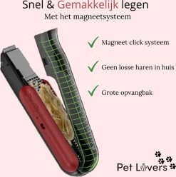 Pet Lovers - Hondentondeuse - Hondentondeuse - Automatische Inhalerende Haren - Dierentondeuse - Hondentrimmer - Hondentondeuse Dikke Vacht - Tondeuse Voor Honden - Hondentondeuse - Draadloos - 2 Opzetkammen - Honden En Katten Tondeuse -Hondenbenodigdheden 1196x1200 3