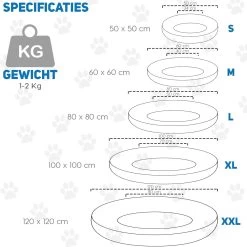 Pawzle Hondenmand - Donut Hondenkussen - Kattenmand - Bed Voor Honden & Katten - Wasbaar - 50cm - Zwart 17 Pawzle Hondenmand - Donut Hondenkussen - Kattenmand - Bed Voor Honden & Katten - Wasbaar - 50cm - Zwart -Hondenbenodigdheden 1199x1200 16