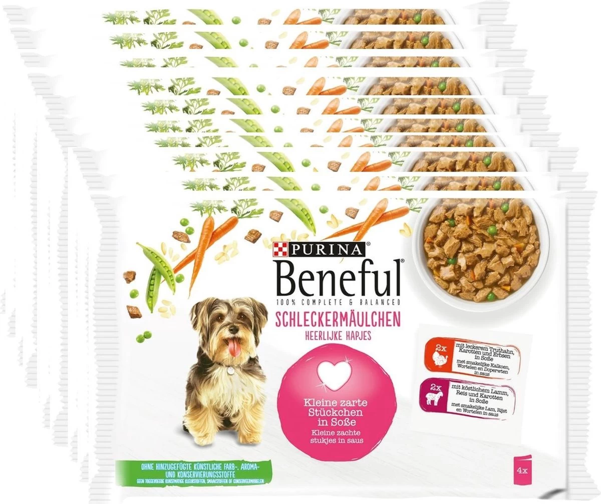 Beneful Pouch - Hondenvoer Kalkoen & Lam In Saus - 40 X 100 G 4 Beneful Pouch - Hondenvoer Kalkoen & Lam In Saus - 40 X 100 G - Afbeelding 2