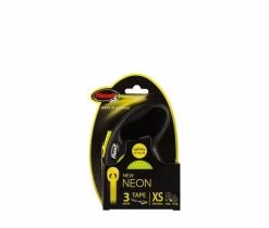 Flexi New Classic - Hondenriem Incl. Neon Band - Geel - S - 5 M - (<12 Kg) -Hondenbenodigdheden 1200x1021 3