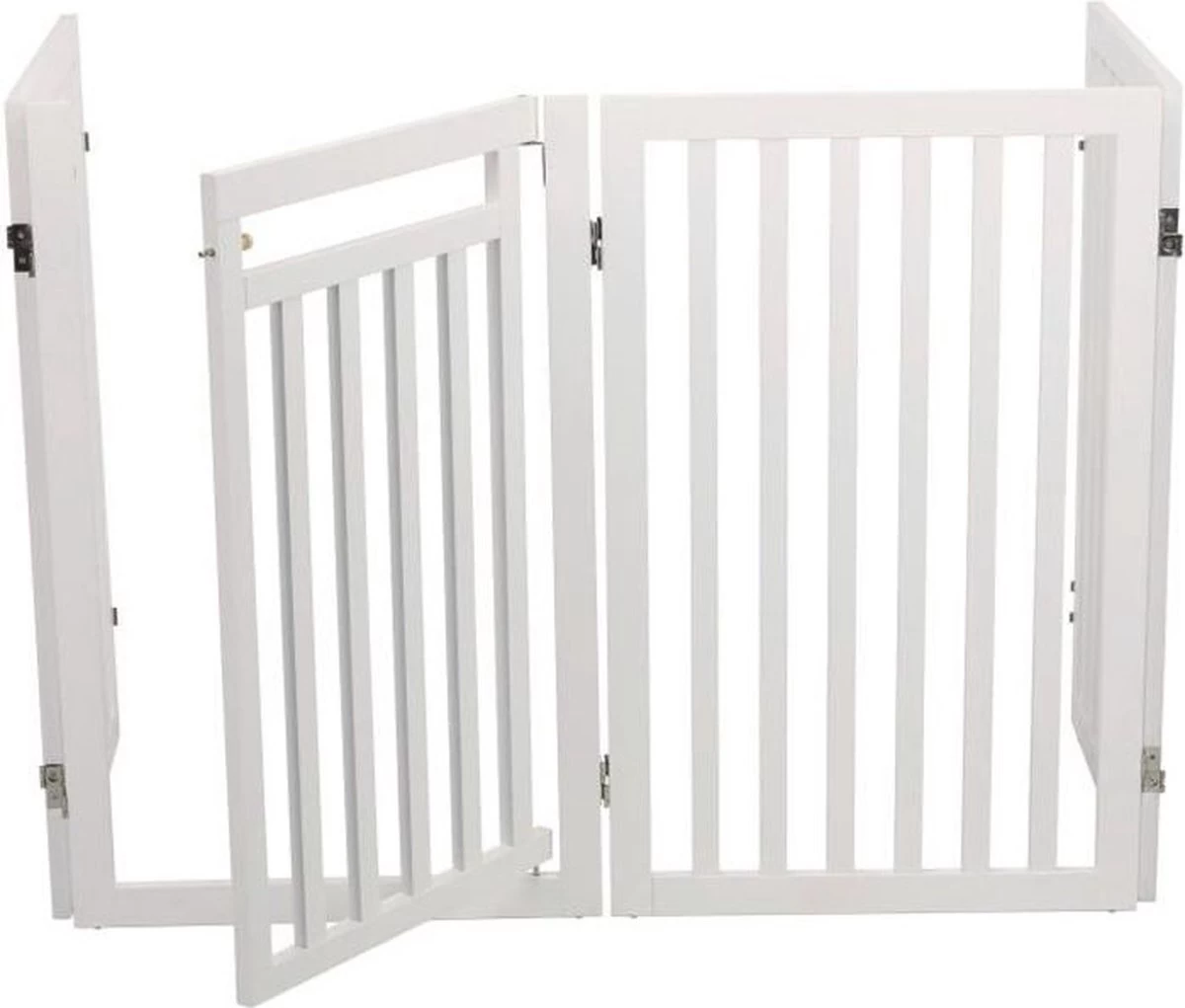 Trixie Hondenhek Met Deur Wit - 60-160 X 81 CM 12 Trixie Hondenhek Met Deur Wit - 60-160 X 81 CM - Afbeelding 10