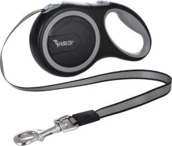 Hondenriem-Looplijn-Zwart/Grijs-8 Meter Oprol-Hond Lijn-Automatisch Rollijn -Hondenbenodigdheden 1200x1022 1