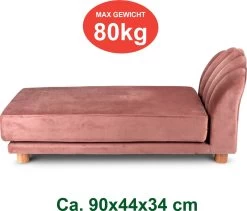 Maxxpro Katten- En Hondenbank - Roze - Verhoogd Met Houten Poten - Fluweel Materiaal - 90 X 44 X 34 CM - Huisdieren Tot 80 KG 14 Maxxpro Katten- En Hondenbank - Roze - Verhoogd Met Houten Poten - Fluweel Materiaal - 90 X 44 X 34 CM - Huisdieren Tot 80 KG -Hondenbenodigdheden 1200x1027 3