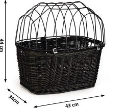 Beeztees - Fietsmand+Draadkap - Zwart - 43x34x44 Cm -Hondenbenodigdheden 1200x1029 4