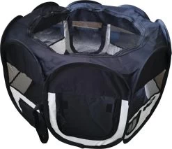 Dailyibed Opvouwbare Puppyren - Zwart - 115x115x58 Cm - Incl. Draagtas - Incl. Voederbak -Hondenbenodigdheden 1200x1037 2