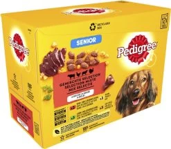 Pedigree Senior In Gelei Honden Natvoer - Vlees En Gevogelte In Gelei - 48 X 100 Gr -Hondenbenodigdheden 1200x1048 3