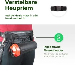 Canicross Looplijn Hond Met Heupriem Voor Hardlopen - Elastische Handsfree Hondenriem - Honden Trainingslijn - 150/200cm - Groen -Hondenbenodigdheden 1200x1050 2