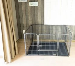 MaxxPet Puppyren - Hondenbench - Puppykennel - Hondenren - 125 X 78 X 80 Cm - Zwart -Hondenbenodigdheden 1200x1052 3