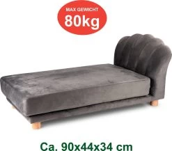 Maxxpro Katten- En Hondenbank - Grijs - Verhoogd Met Houten Poten - Fluweel Materiaal - 90 X 44 X 34 Cm - Huisdieren Tot 80 KG 14 Maxxpro Katten- En Hondenbank - Grijs - Verhoogd Met Houten Poten - Fluweel Materiaal - 90 X 44 X 34 Cm - Huisdieren Tot 80 KG -Hondenbenodigdheden 1200x1056 4