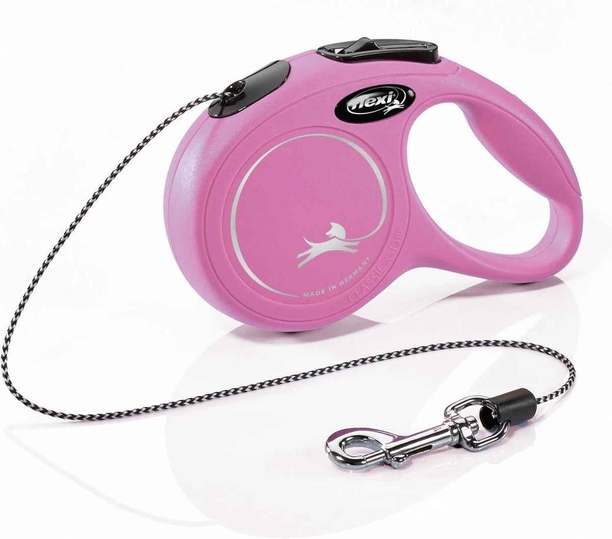 Flexi New Classic Koord - Hondenriem - Roze - XS - 3 M 3 Flexi New Classic Koord - Hondenriem - Roze - XS - 3 M