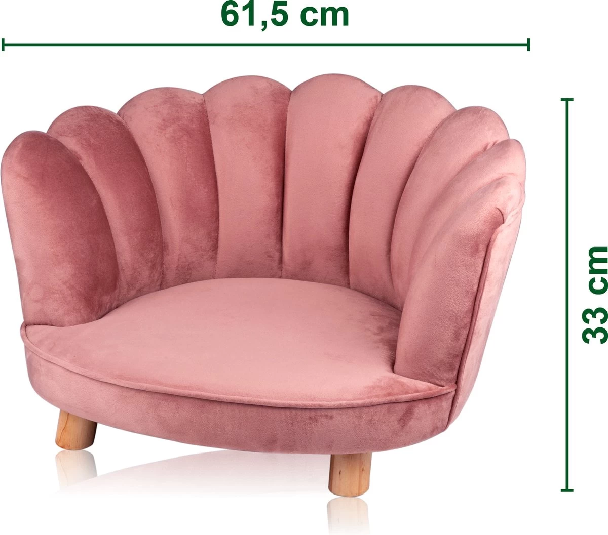 Maxxpro Katten- En Hondenstoel - Roze - Verhoogd Met Houten Poten - Fluweel Materiaal - 61.5 X 52 X 33 CM - Huisdieren Tot 80 KG 8 Maxxpro Katten- En Hondenstoel - Roze - Verhoogd Met Houten Poten - Fluweel Materiaal - 61.5 X 52 X 33 CM - Huisdieren Tot 80 KG - Afbeelding 6