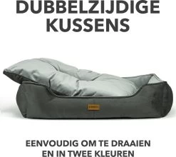 Primeplus Grote Hondenmand XL - Grijs - 100x80x20 CM - Orthopedische Hondenmanden - Hondenkussen -Hondenbenodigdheden 1200x1071 2