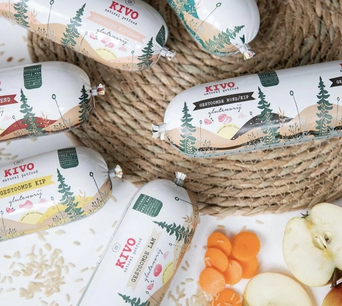 Kivo Petfood Houdbare Worsten INTRODUCTIEDOOS 6 X 600 Gram Smaken: Rund, Kip, Rund & Kip, Kip & Zalm, Eend En Lam - Zacht Gestoomd Vlees - Glutenvrij Geen Fratsen 8 Kivo Petfood Houdbare Worsten INTRODUCTIEDOOS 6 X 600 Gram Smaken: Rund, Kip, Rund & Kip, Kip & Zalm, Eend En Lam - Zacht Gestoomd Vlees - Glutenvrij Geen Fratsen - Afbeelding 6