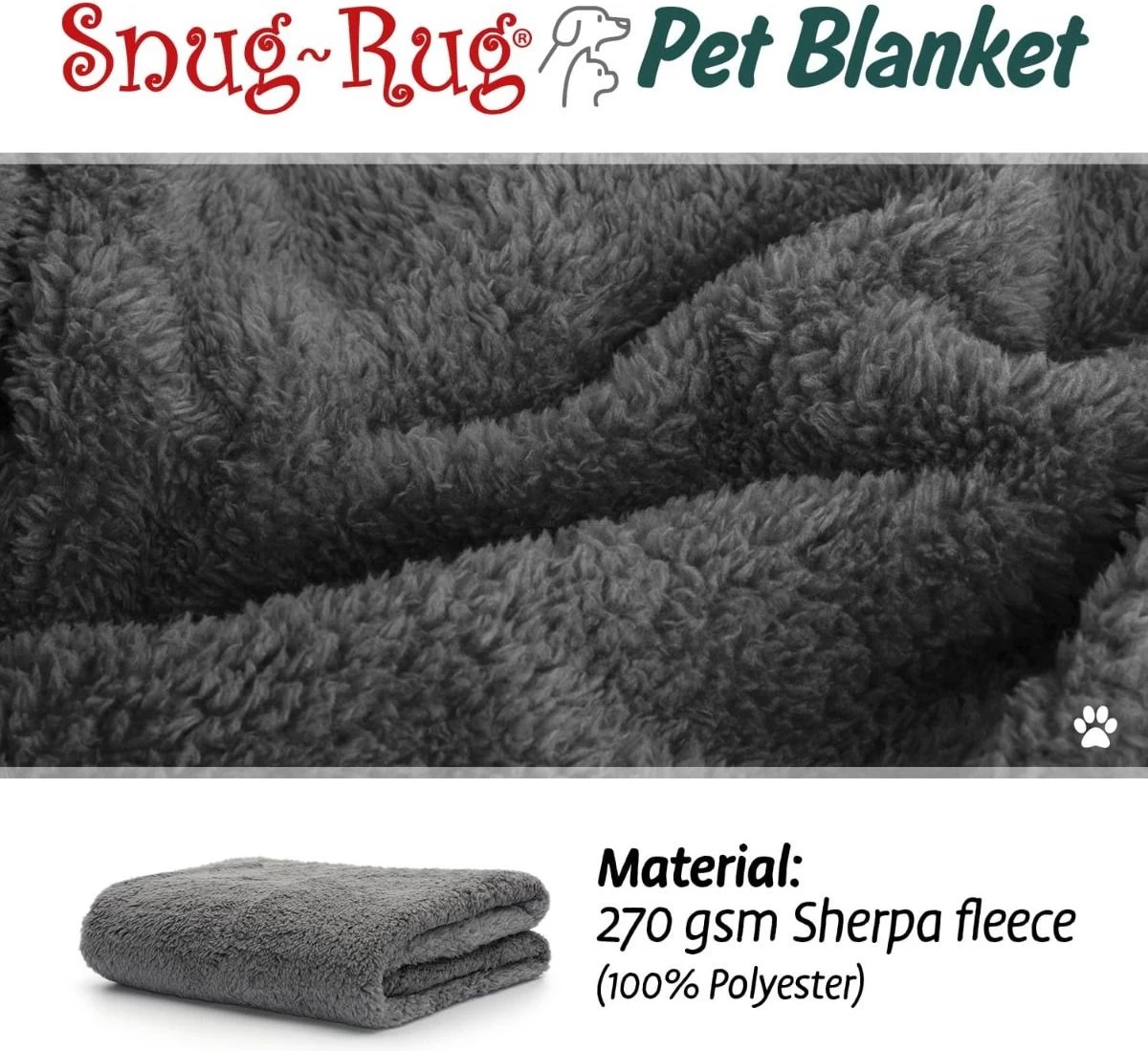Snug-Rug Huisdier Deken Voor Honden En Katten – Small Slate Grey Kattendeken Hondendeken – Vetbed Hond Bench Bank Fleece Kat Dierendeken Kattendekentjes Kattendekentje Dierenmat Hondenmat Plaid Kattendekens Kattenplaid 8 Snug-Rug Huisdier Deken Voor Honden En Katten – Small Slate Grey Kattendeken Hondendeken – Vetbed Hond Bench Bank Fleece Kat Dierendeken Kattendekentjes Kattendekentje Dierenmat Hondenmat Plaid Kattendekens Kattenplaid - Afbeelding 6