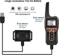 Anti Blafband EN Trainingshalsband In 1 - UNIEK SYSTEEM - 1000m Bereik - 100 Levels 18 Anti Blafband EN Trainingshalsband In 1 - UNIEK SYSTEEM - 1000m Bereik - 100 Levels -Hondenbenodigdheden 1200x1101 4