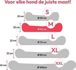 Snoozle Donut Hondenmand - Zacht En Luxe Hondenkussen - Wasbaar - Fluffy - Hondenmanden - 60cm - Lichtgrijs -Hondenbenodigdheden 1200x1110 6