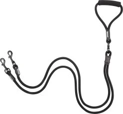 Rebel Petz - Dubbele Verstelbare Hondenriem Voor Twee Honden - Met Draaibare Sluiting En Zacht Handvat - Small En Large - Small (140 Cm Lang, Ø 8 Mm) 32 Rebel Petz - Dubbele Verstelbare Hondenriem Voor Twee Honden - Met Draaibare Sluiting En Zacht Handvat - Small En Large - Small (140 Cm Lang, Ø 8 Mm) -Hondenbenodigdheden 1200x1111 2