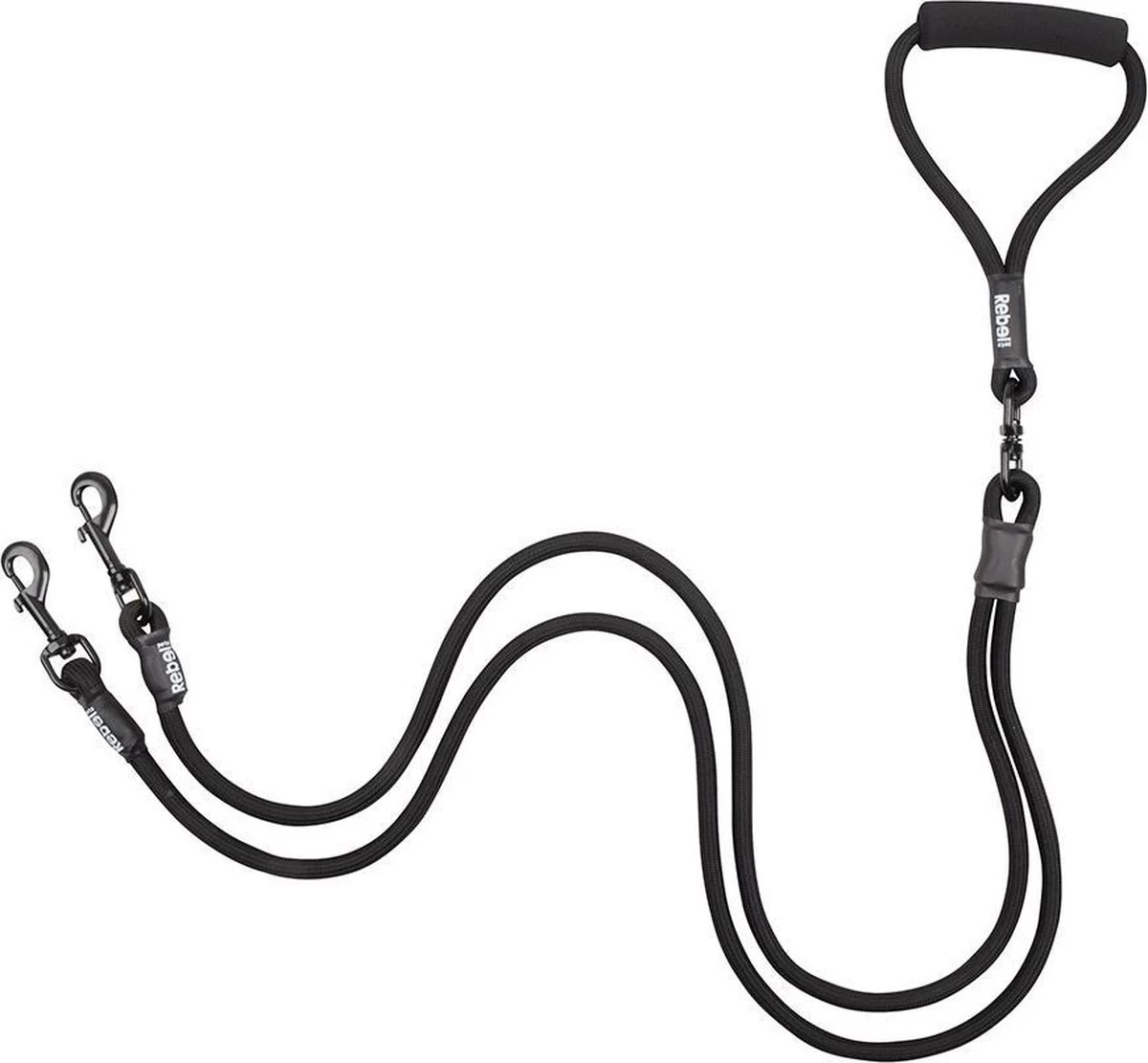 Rebel Petz - Dubbele Verstelbare Hondenriem Voor Twee Honden - Met Draaibare Sluiting En Zacht Handvat - Small En Large - Small (140 Cm Lang, Ø 8 Mm) 13 Rebel Petz - Dubbele Verstelbare Hondenriem Voor Twee Honden - Met Draaibare Sluiting En Zacht Handvat - Small En Large - Small (140 Cm Lang, Ø 8 Mm) - Afbeelding 11