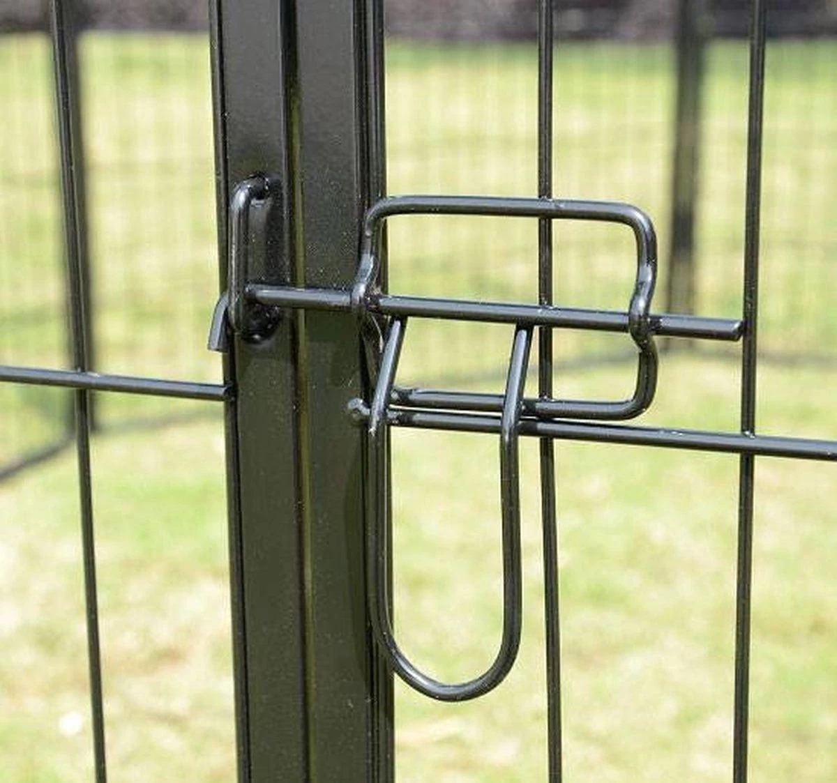 Topmast Premium Puppyren - Zwart - Hondenren - Opvouwbaar - 80 Cm Hoog - Binnen - Voor Puppy's En Honden 5 Topmast Premium Puppyren - Zwart - Hondenren - Opvouwbaar - 80 Cm Hoog - Binnen - Voor Puppy's En Honden - Afbeelding 3